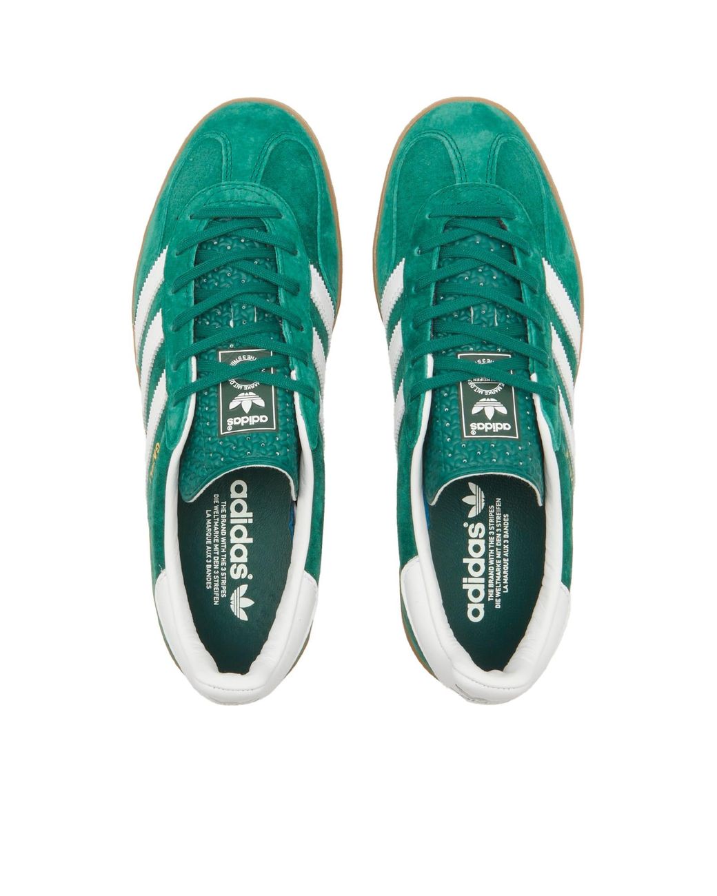adidas gazelle silver green womens Adidas Gazelle Indoor Collegiate Green Cloud White Gum  Lovesick Kicks