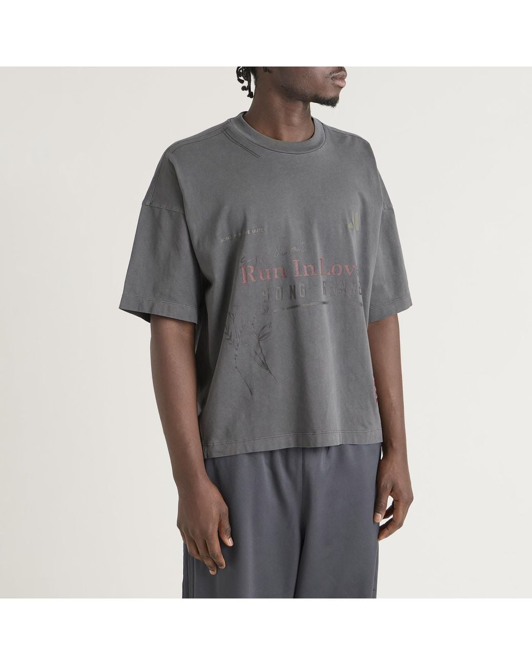 Adidas Gray X Song For The Mute T-Shirt for men