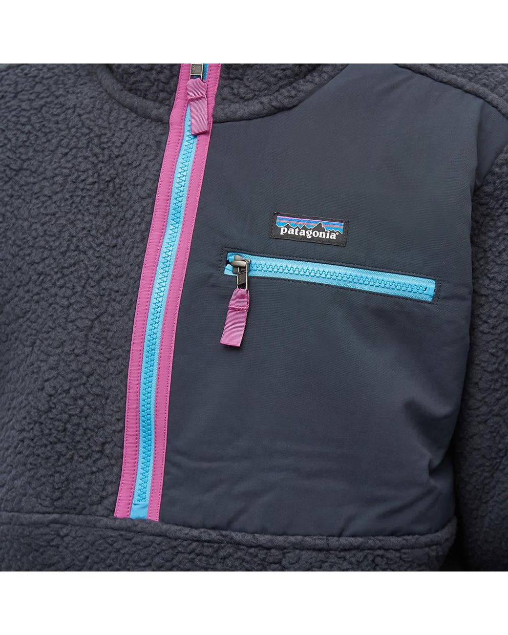 Patagonia retro deals pile pullover navy