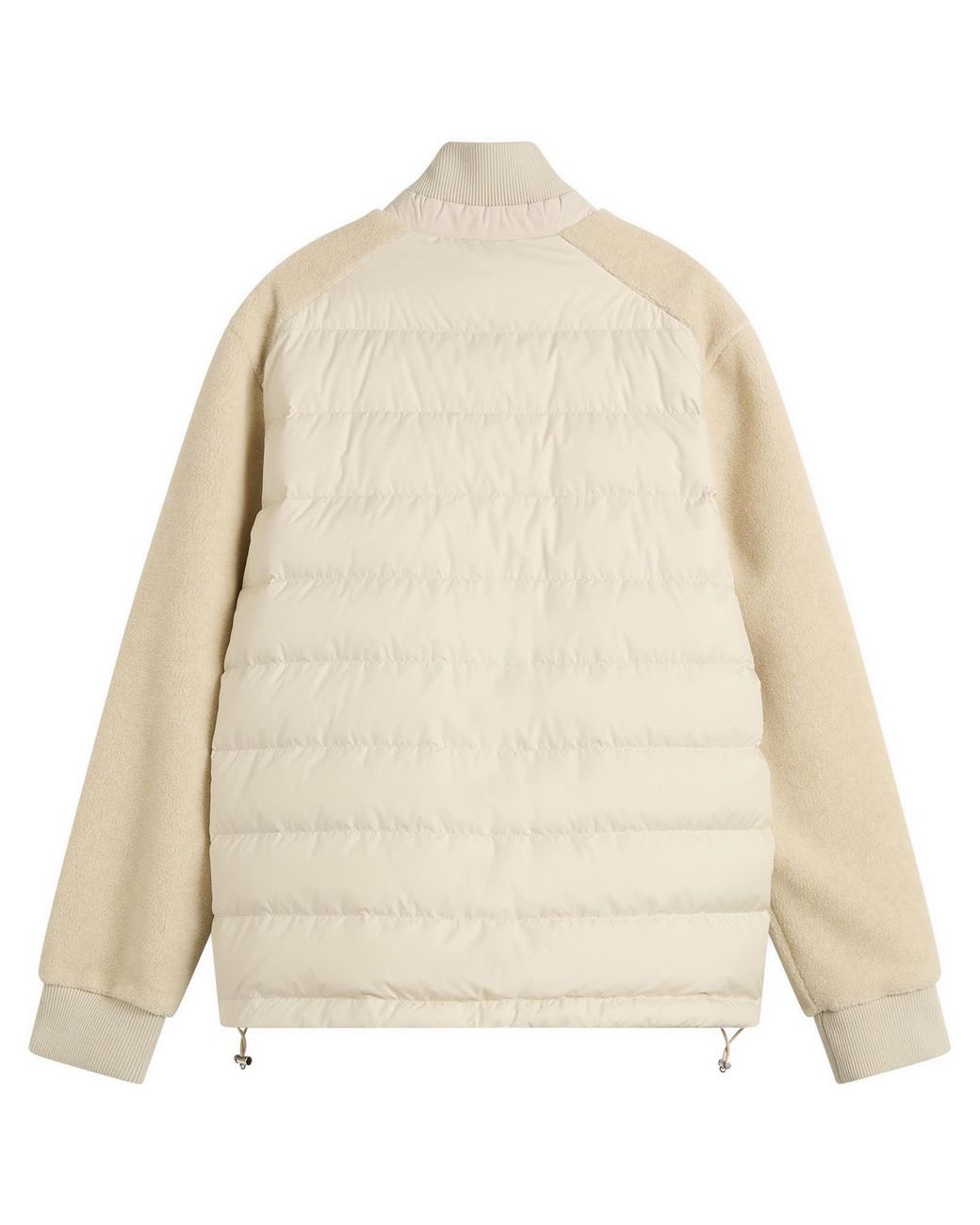 Moncler Natural Teddy Fleece Zip Up Fleece for men