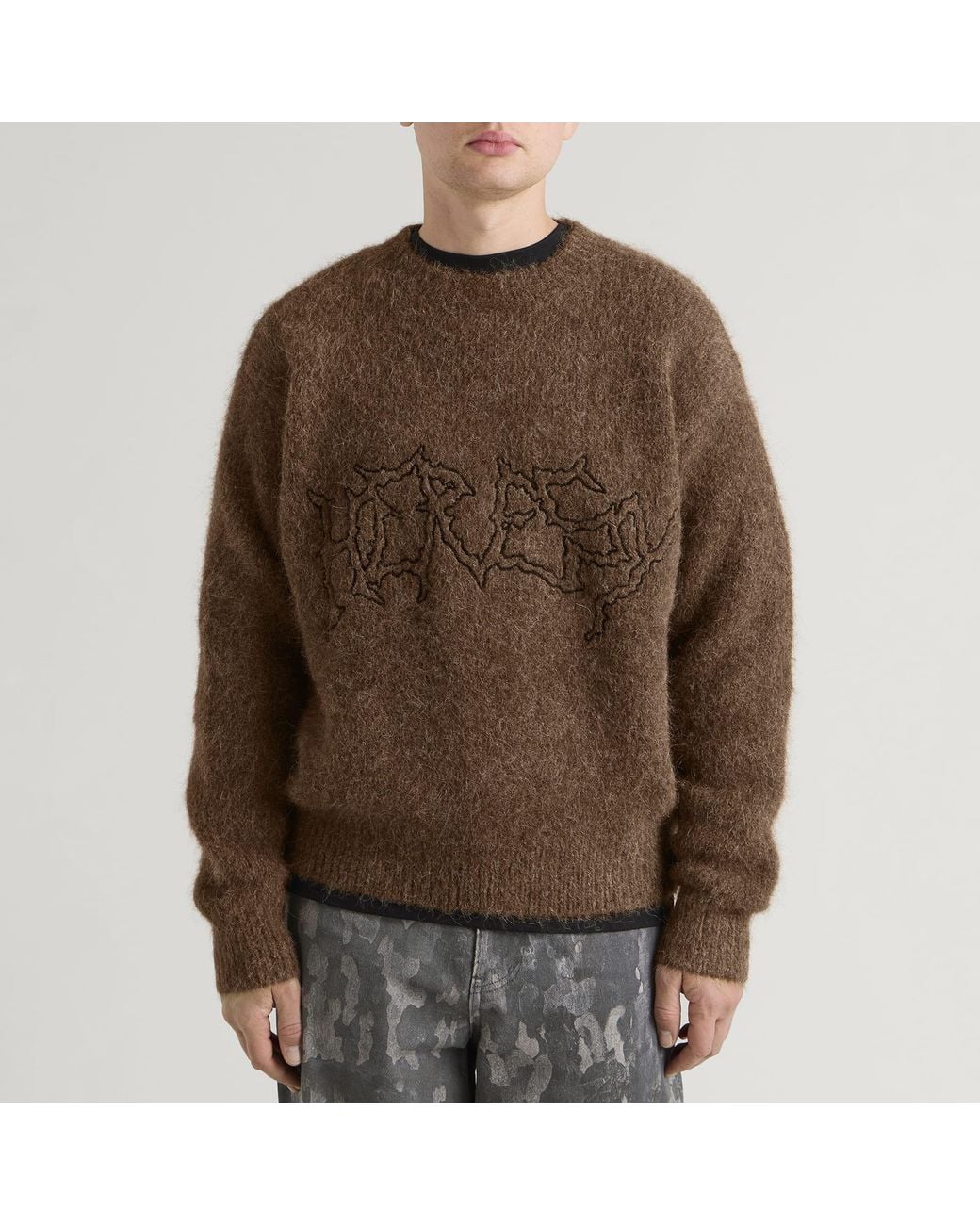Heresy Brown Desolate Knit Jumper for men