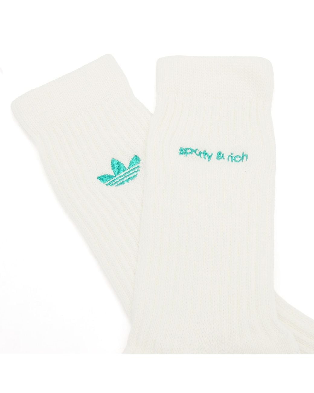 Adidas White Sporty & Rich Socks