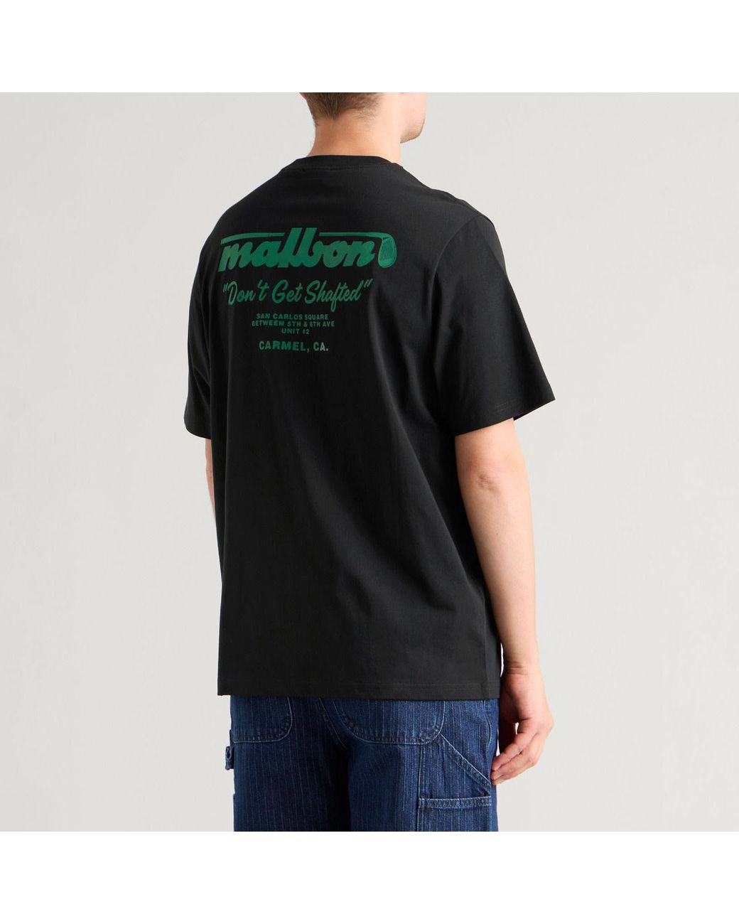 Malbon Black Vista Repair T-Shirt for men