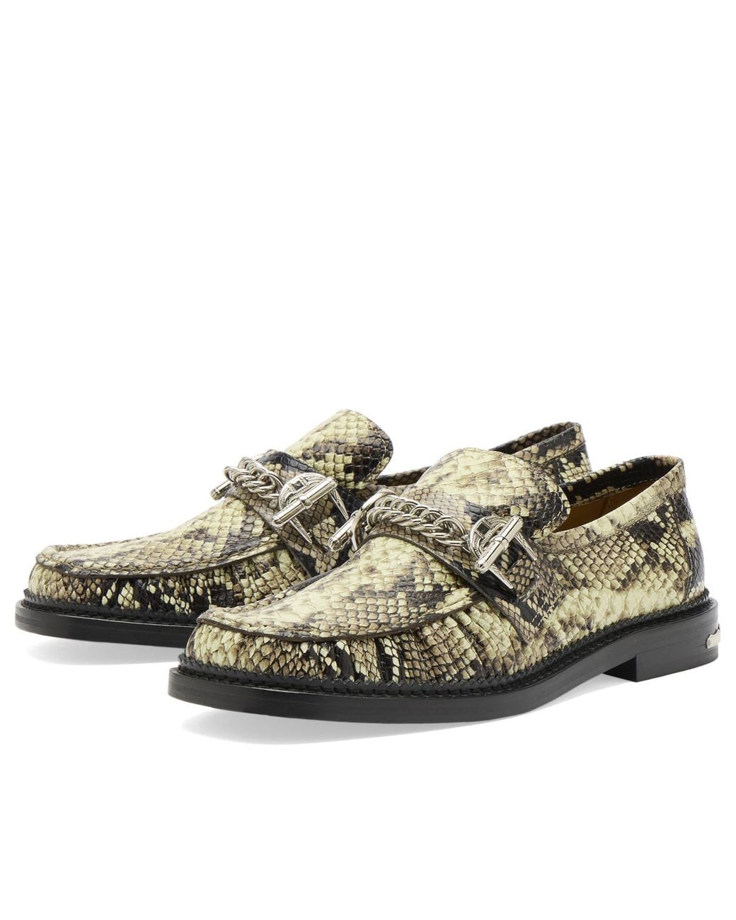 Toga Archives Snake Embossed Loafer in Natural | Lyst