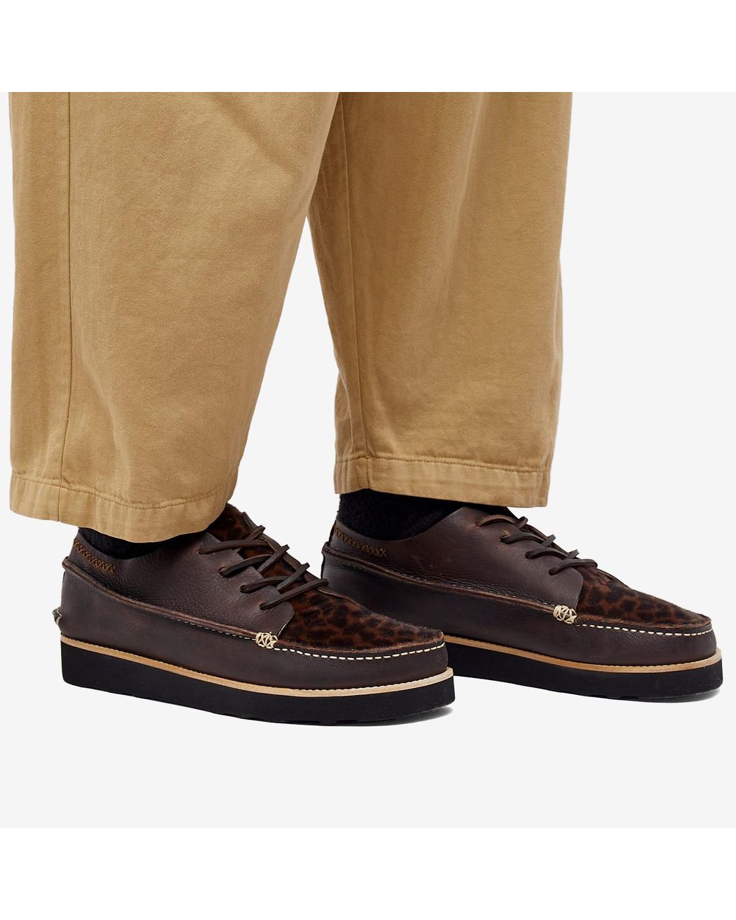 美品　Yogi x Universal Works Finn III シューズ Yogi x Universal Works Finn III Shoe On EVA - Leopard/Dark
