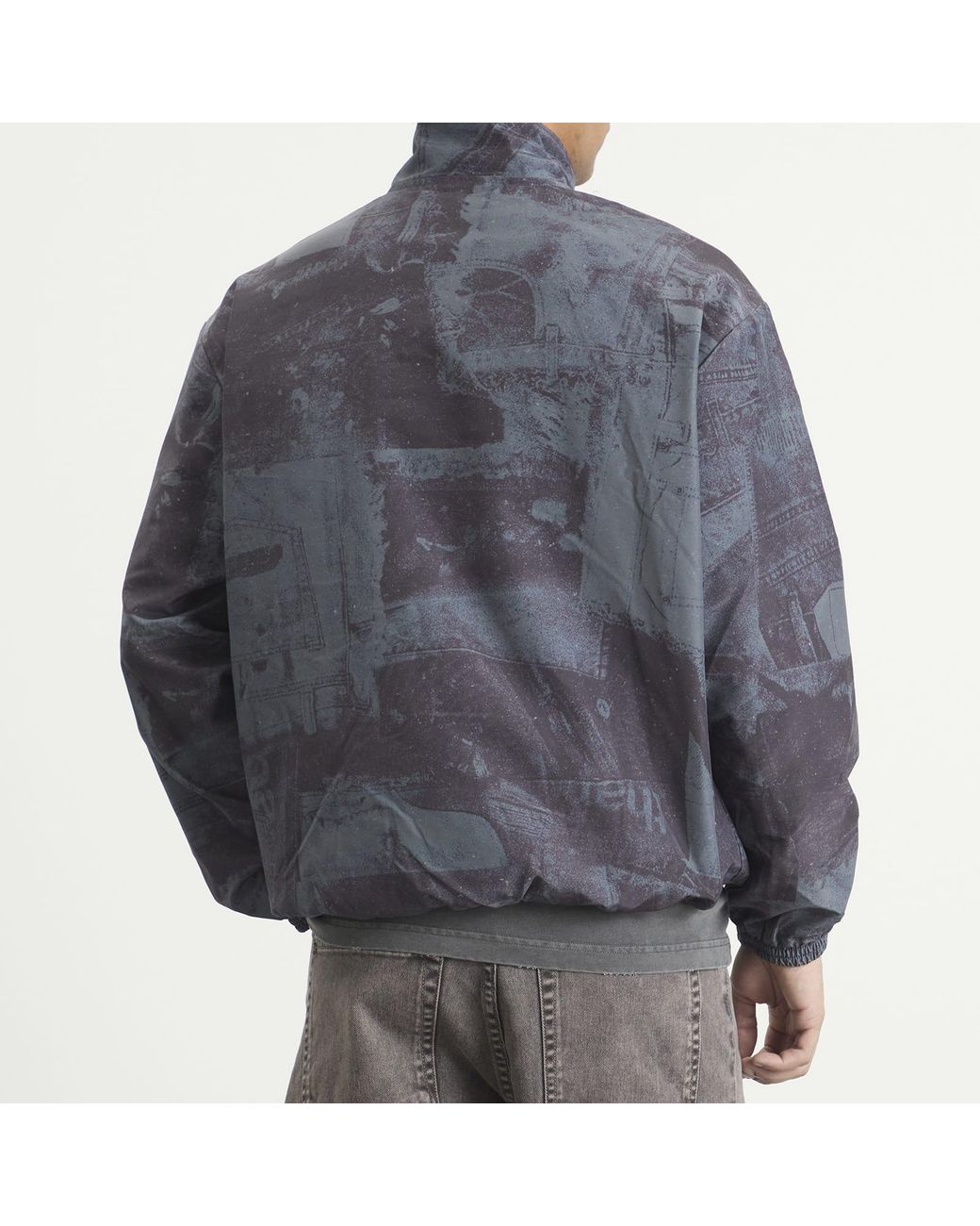 Thisisneverthat Gray Washed Intl Team Jacket for men