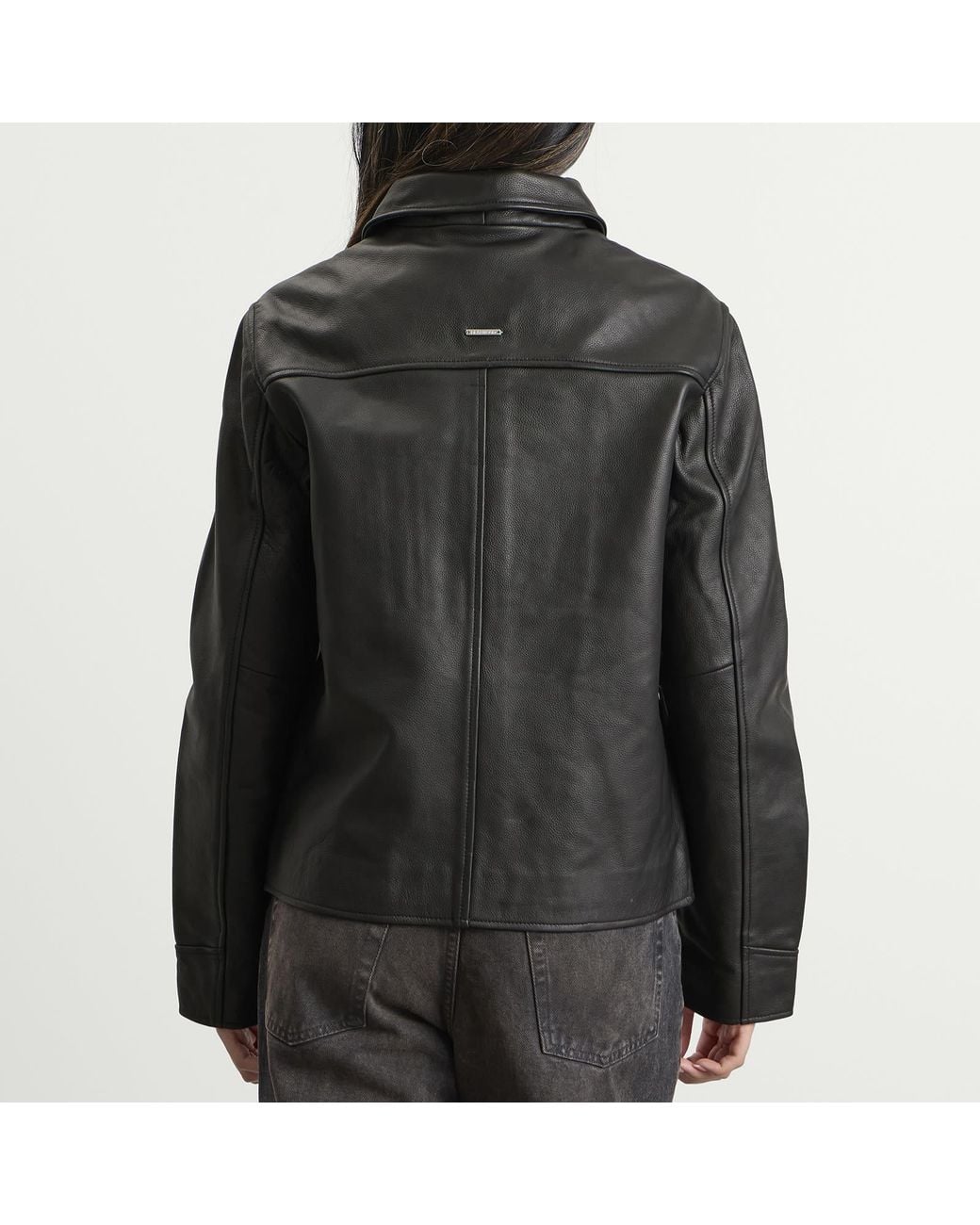 Deadwood Black Bruno Upcycled Leather Jacket