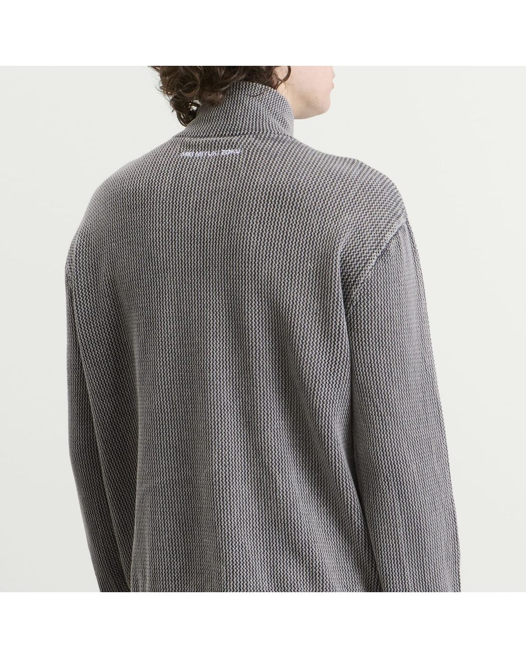 MKI Miyuki-Zoku Gray Presented By End. Pigment Dyed Loose Gauge Track Jacket for men