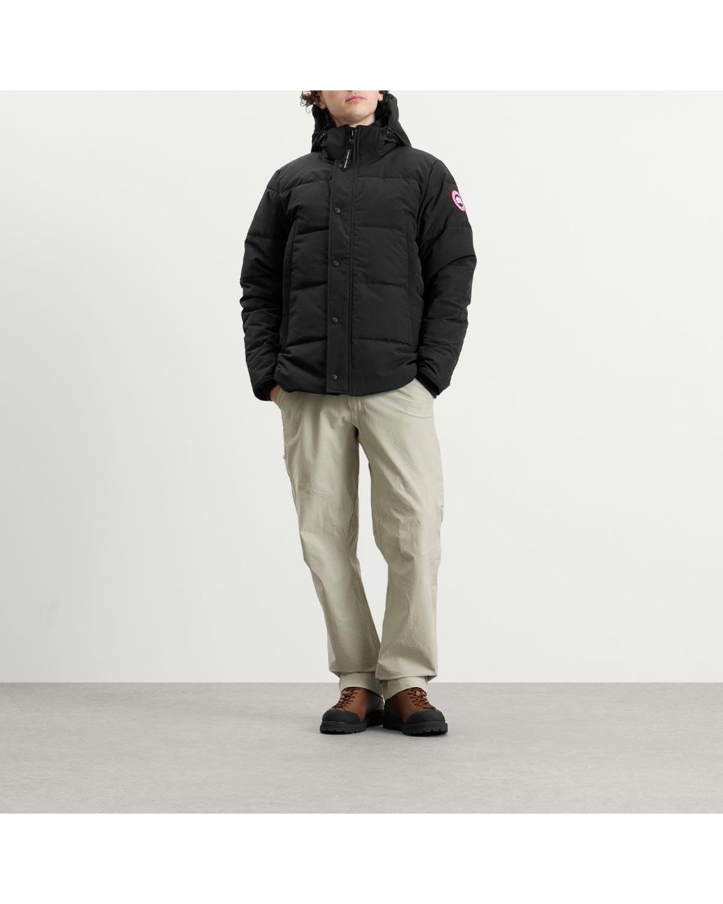Canada Goose Black Wyndham Parka Classic Disc Jacket for men