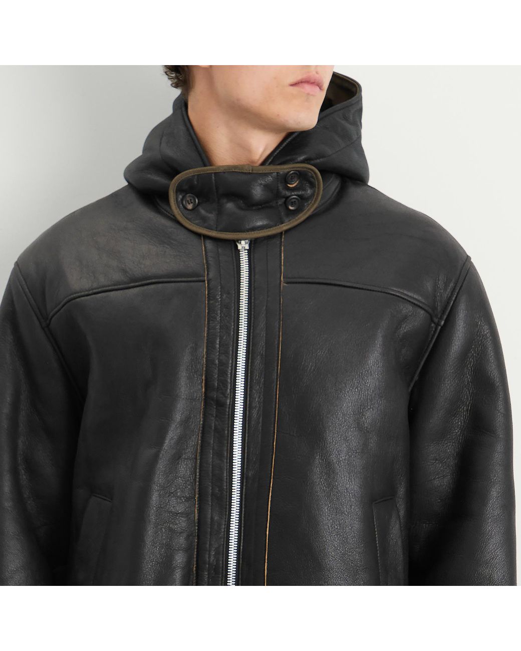 Our Legacy Black Blizzard Shearling Jacket for men