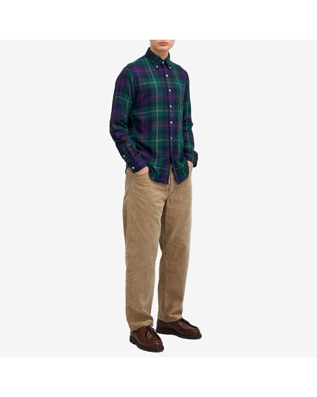 送料関税込_Polo Ralph Lauren Double Face Tartan Button Shirt Polo Ralph Lauren Double Face Tartan Button Down Shirt in