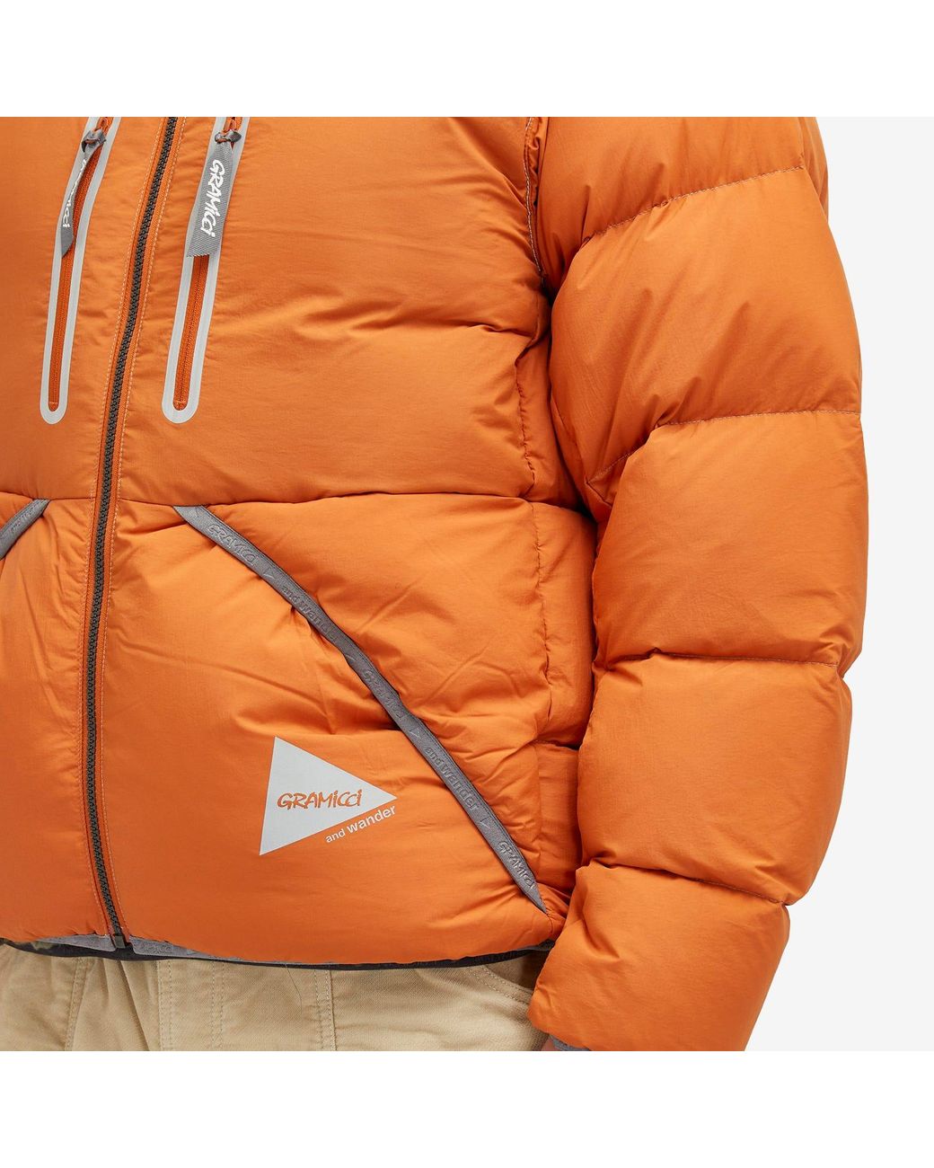 Gramicci X And Wander Down Jacket in Orange for Men | Lyst UK