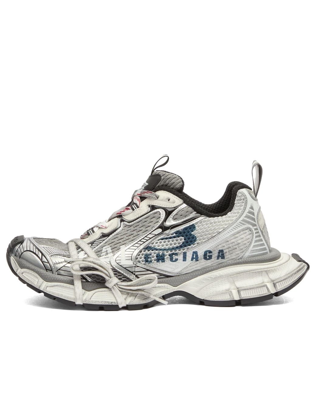 Balenciaga White 3Xl Split Logo Sneaker for men