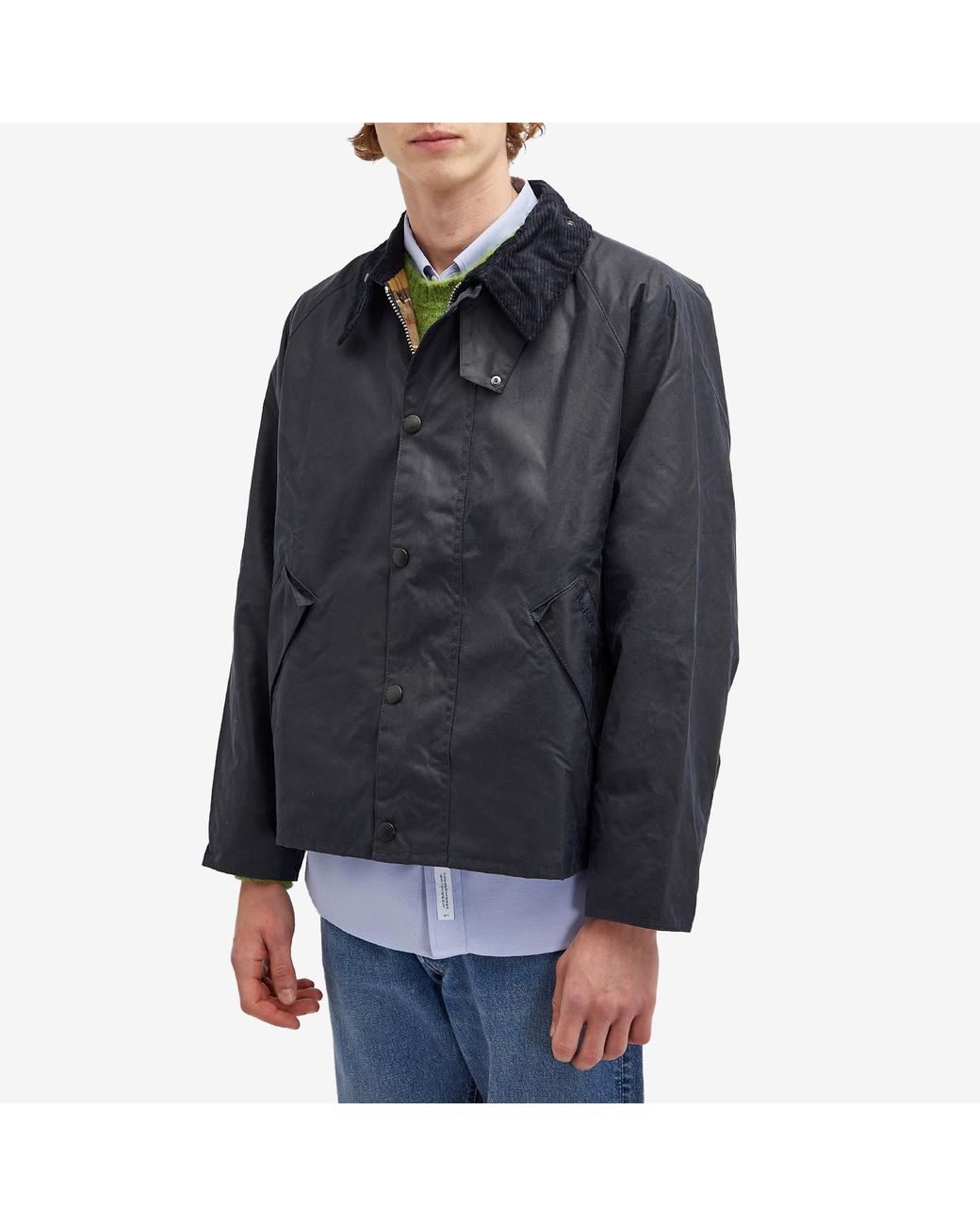 Barbour Transport Wax Jacket in Black for Men | Lyst Barbour Transport Wax Jacket in Black for Men | Lyst
