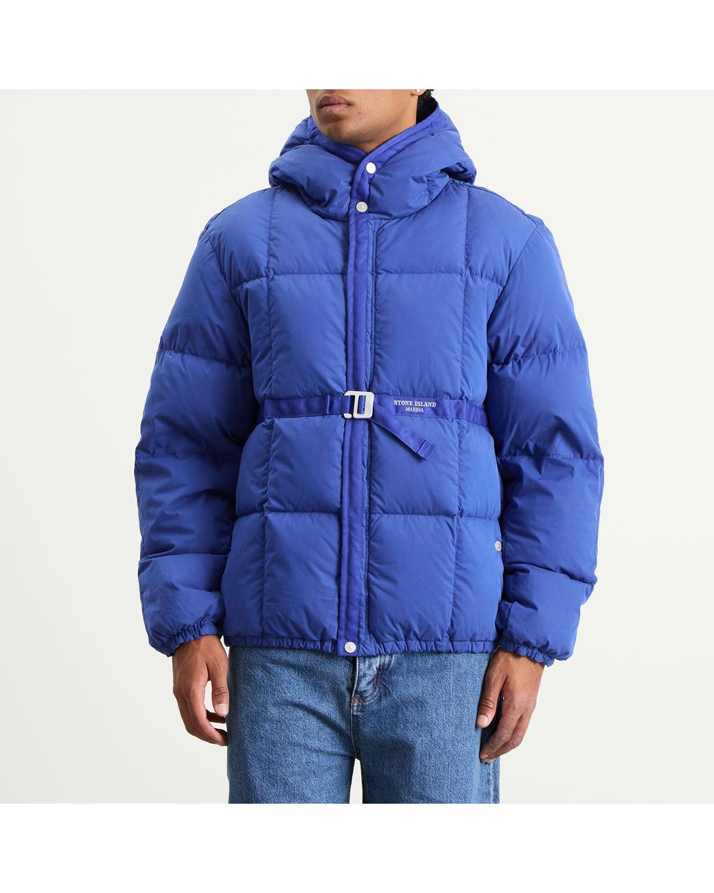 Stone  MARINA ナイロンジャケット Stone Island - Ripstop Cover Down Marina Jacket | HBX