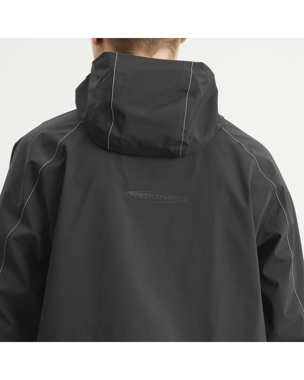 KA_YO_Prototype Black 3-Layer Shell Jacket for men