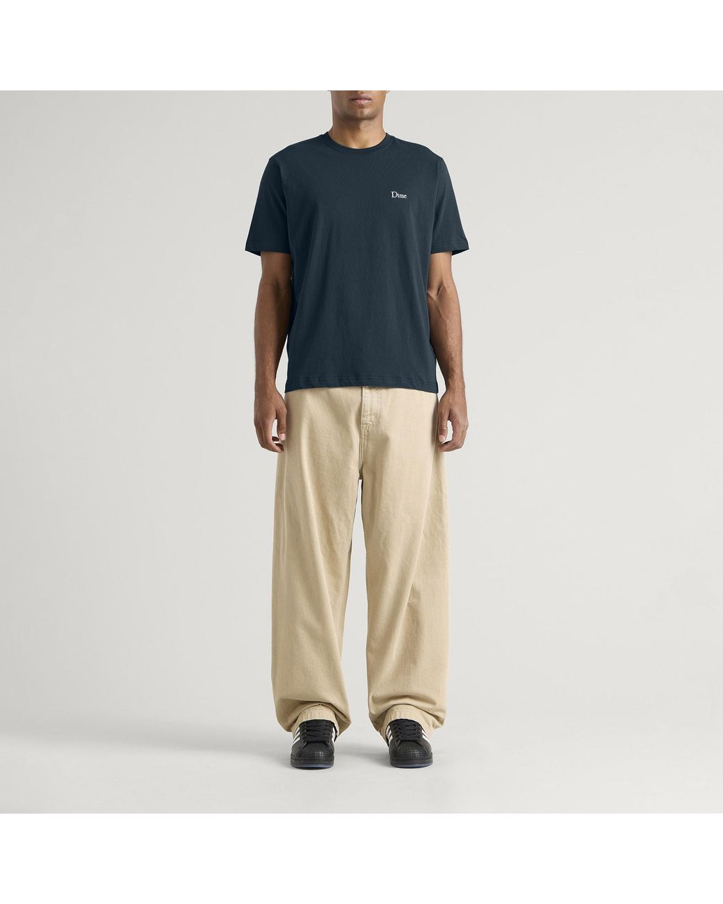 Dime Blue Classic Small Logo T-Shirt for men