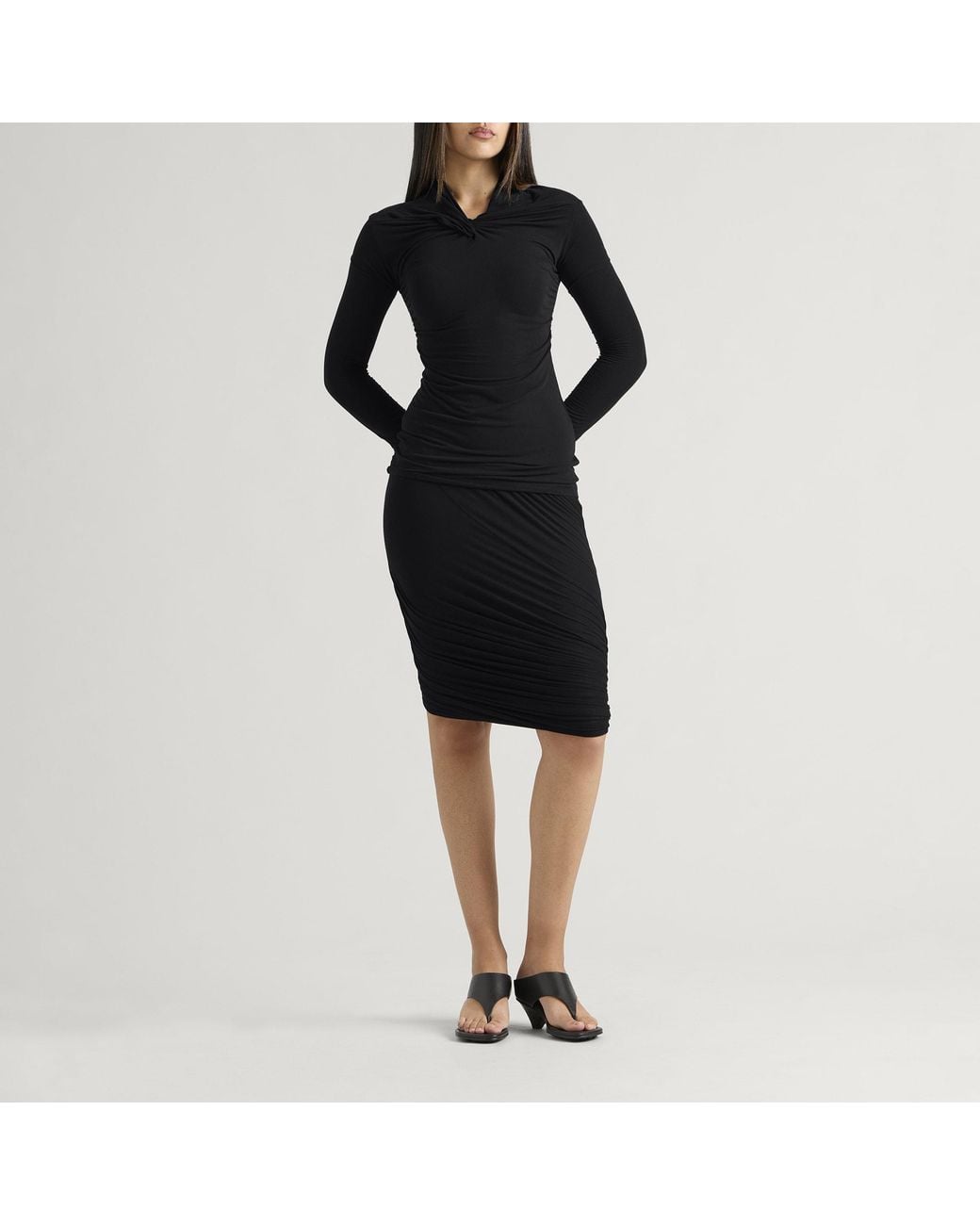 Rick Owens Black Lilies Luna Skirt