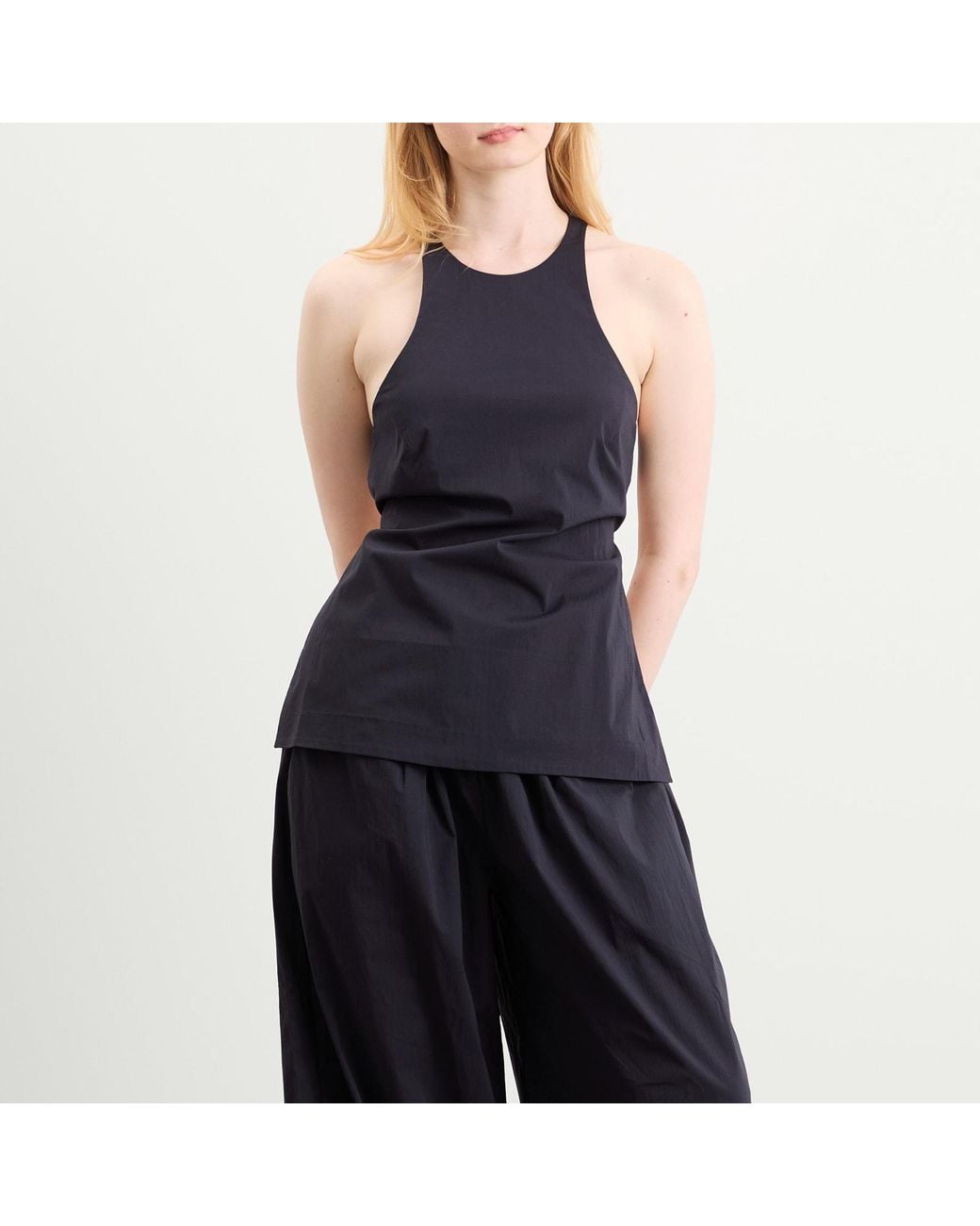 St. Agni Blue Racerback Top
