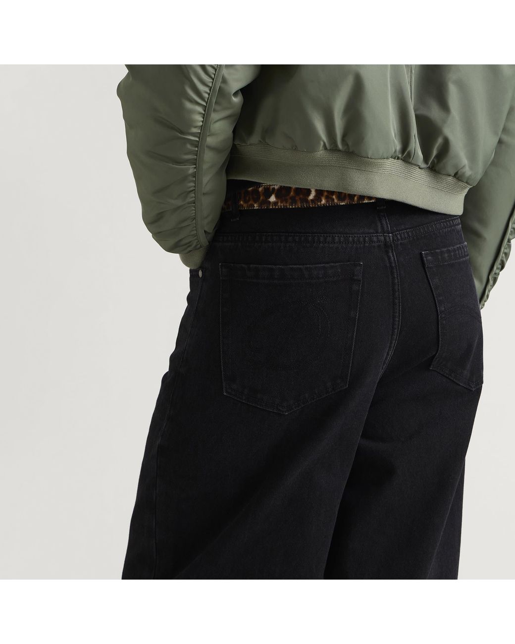 Dime Black Baggy Denim Pants