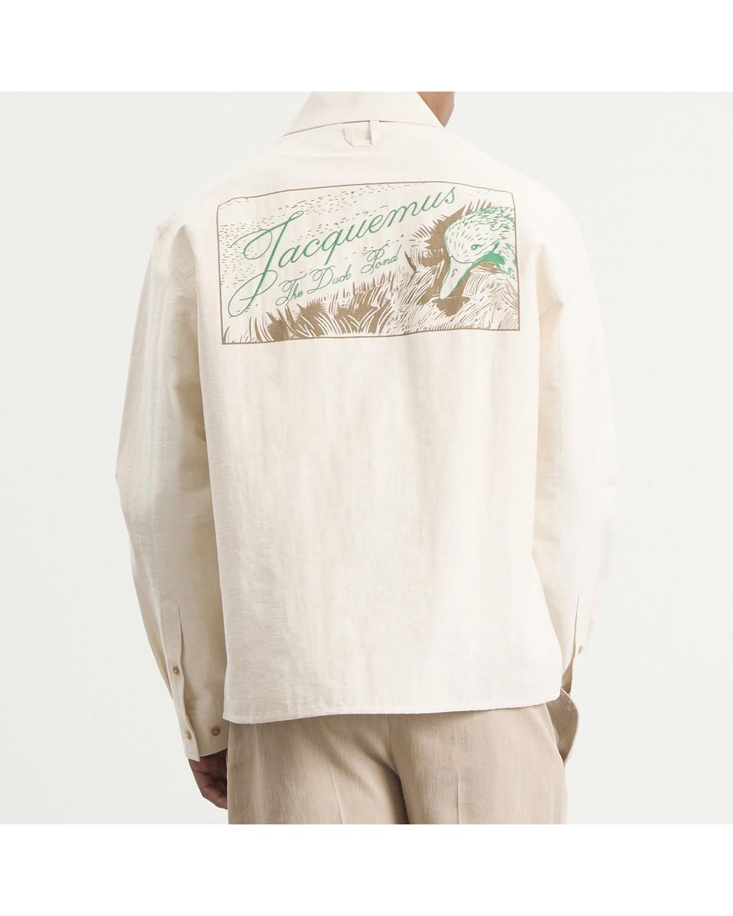 Jacquemus White Mecano Cotton Shirt for men