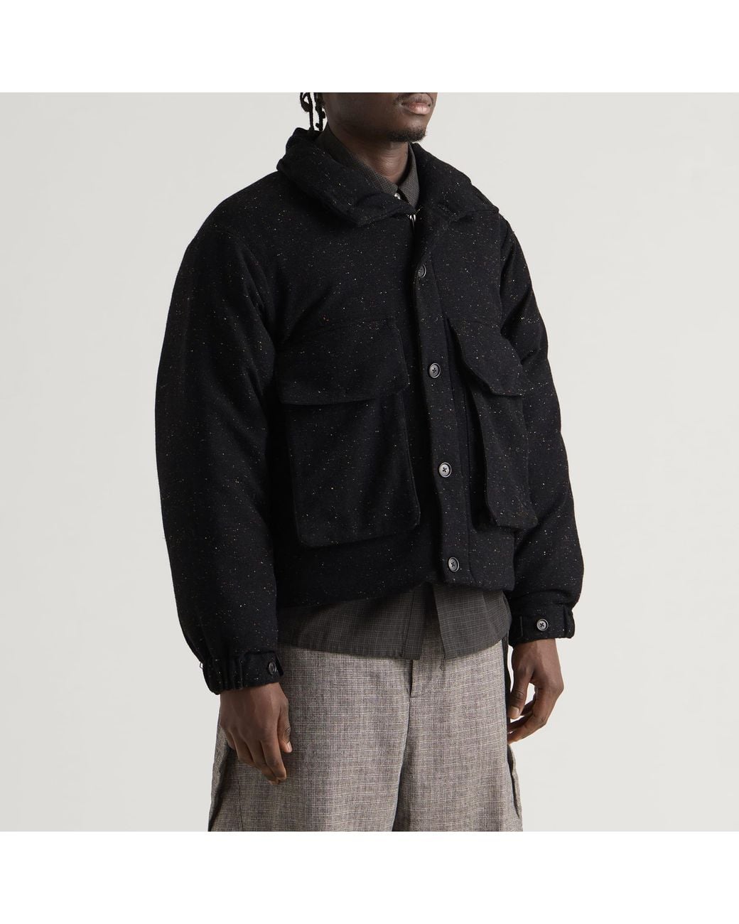 Ganter Black Down Peveril Jacket for men