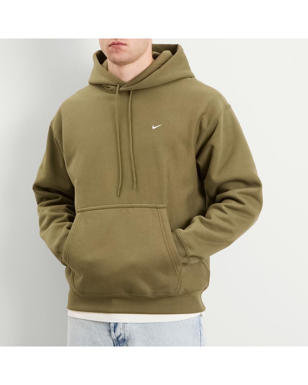 Nike Green Solo Swoosh Pullover Hoodie for men