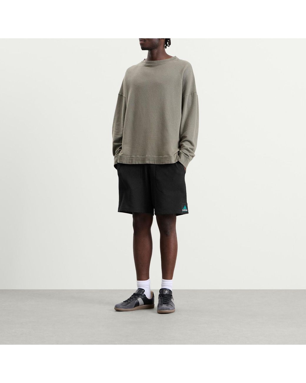Adidas Black Eqt Waffle Short for men