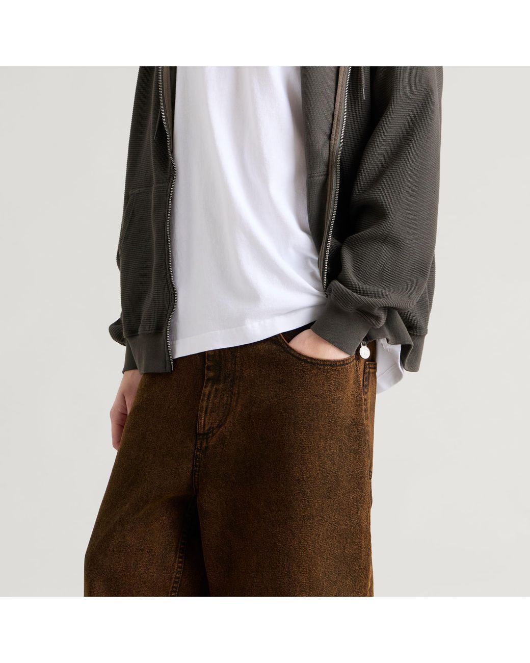 POLAR SKATE Brown X Ebou Sanyang Big Boy Jeans for men