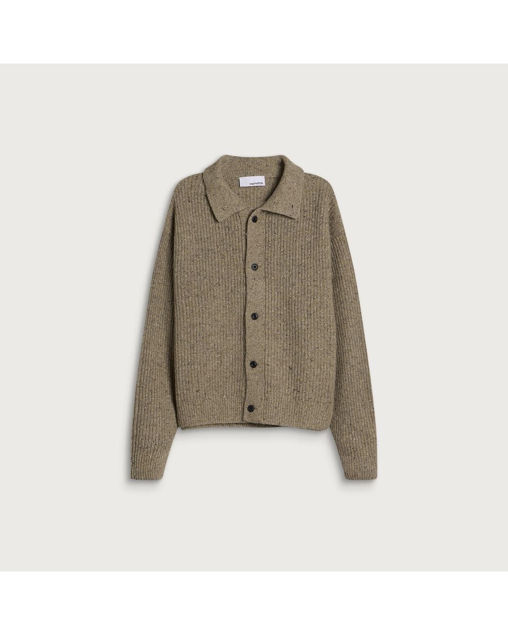 SAGE NATION Green Wiral Cardigan for men