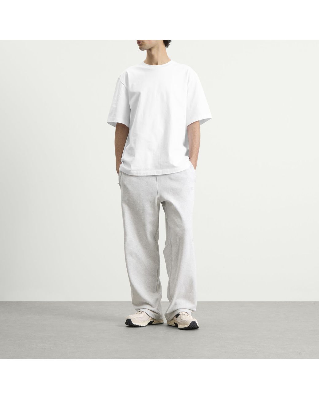 New Balance White Athletics French Terry Pant for men