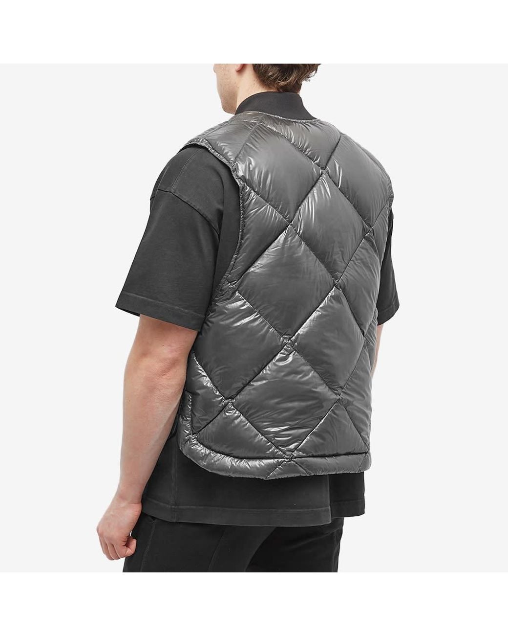 Cole Buxton Cb Quilted Vest in Grey for Men | Lyst UK