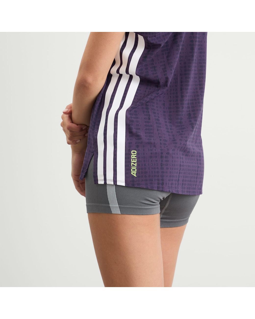Adidas Originals Purple Adizero Running Tank Top