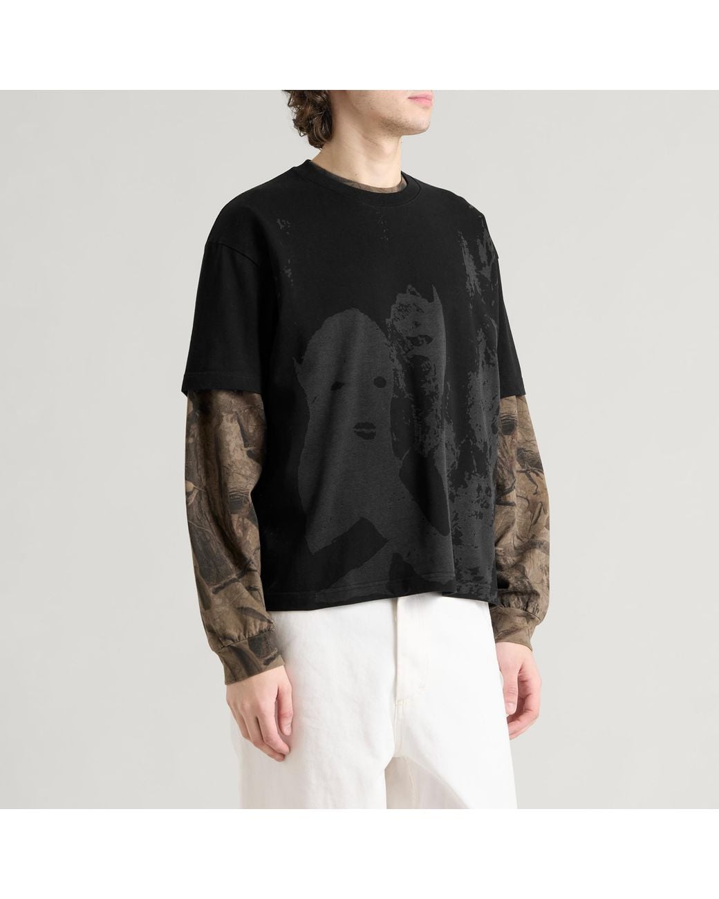 POLAR SKATE Black X Ebou Sanyang Cuddle Dari T-Shirt for men