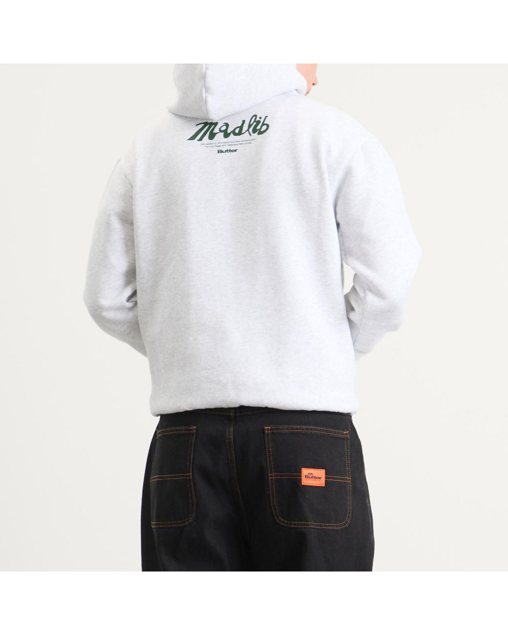 Butter Goods White X Madlib Pullover Hood for men