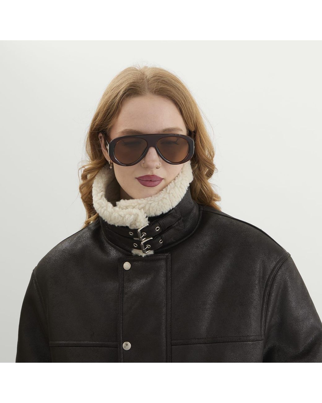 Le Specs Brown Dream Boat Sunglasses