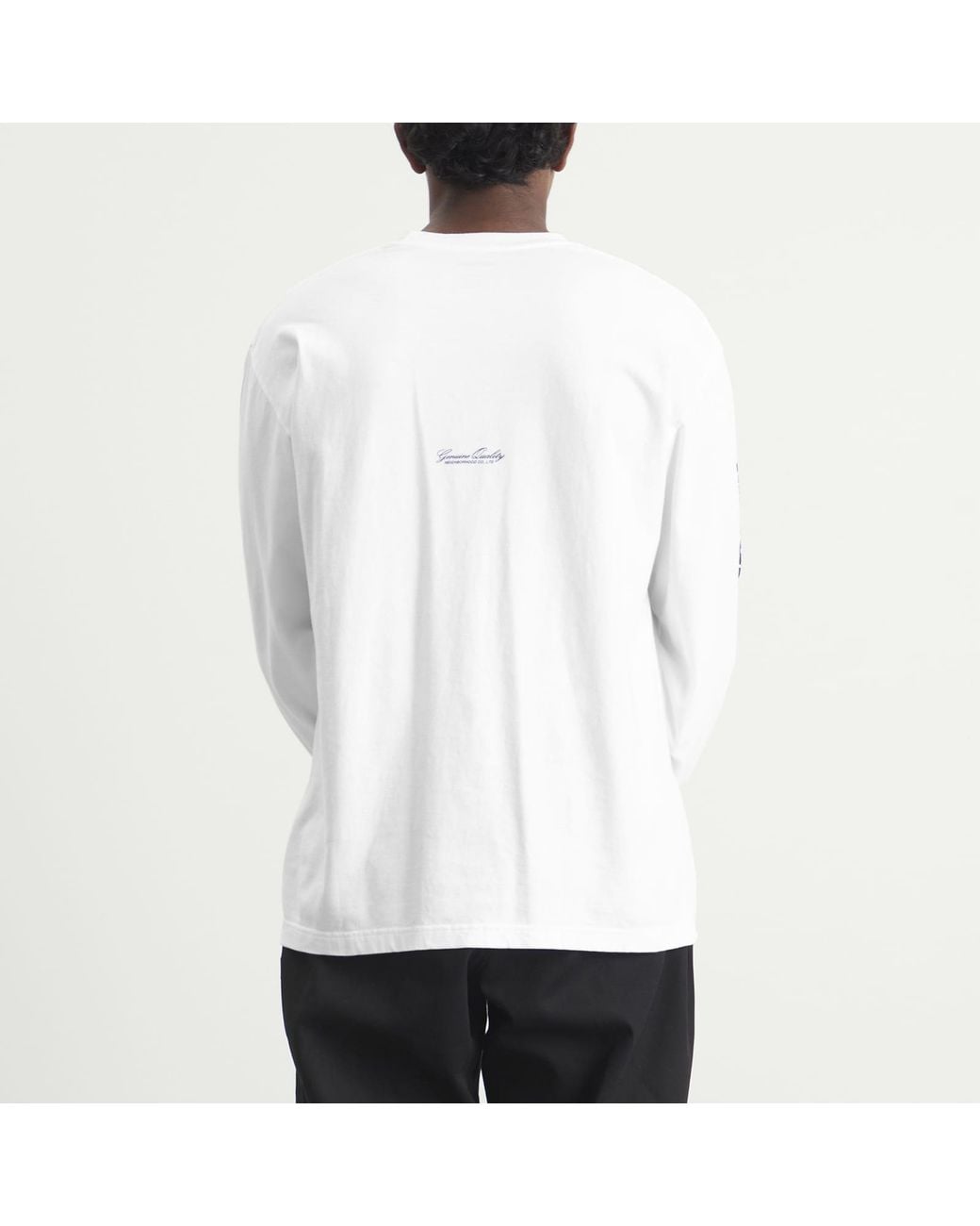 Neighborhood Ls-1 Distorted Logo Long Sleeve T-Shirt in White for Men ...
