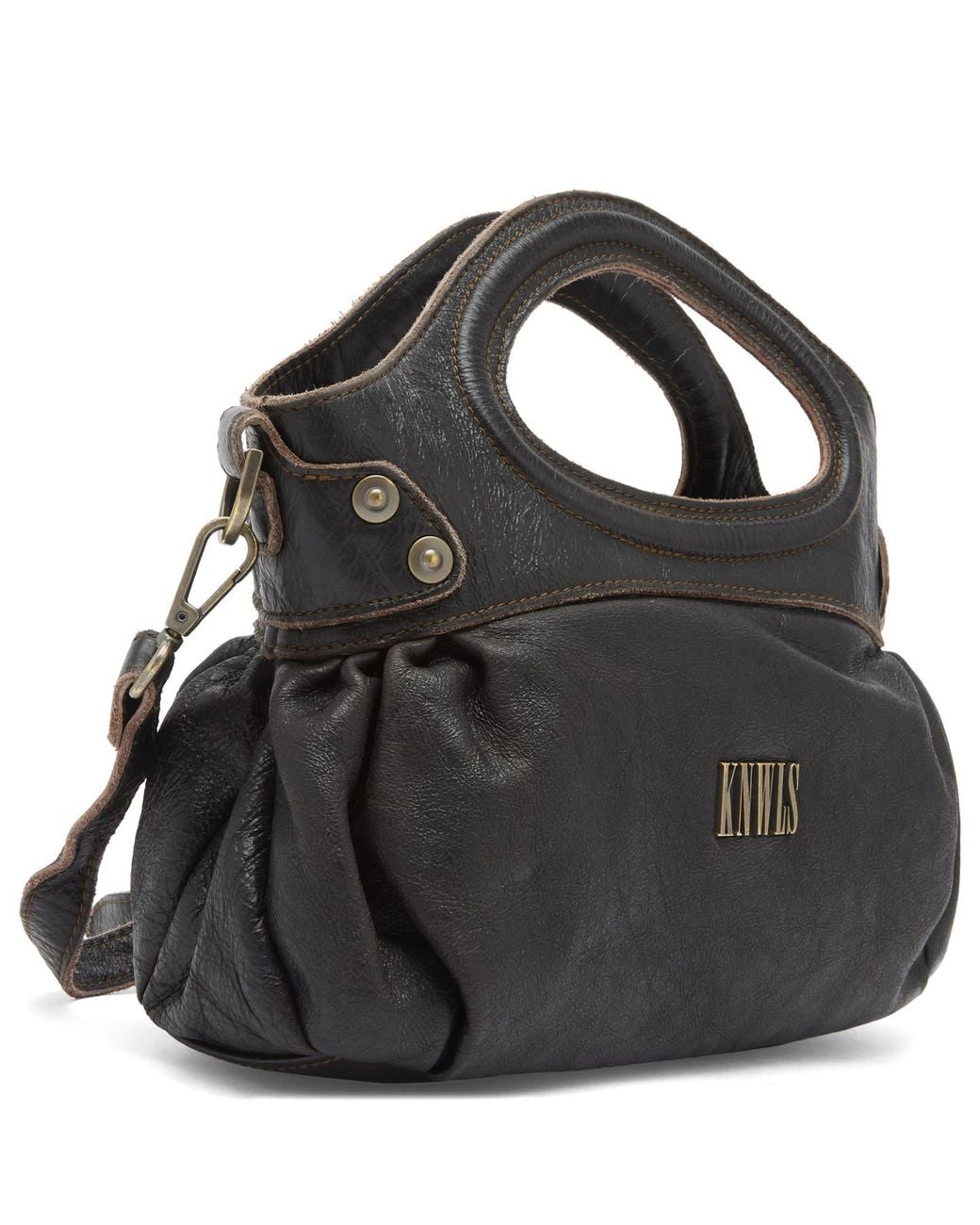 Miss Sixty Black Knwls X Baguette Shoulder Bag