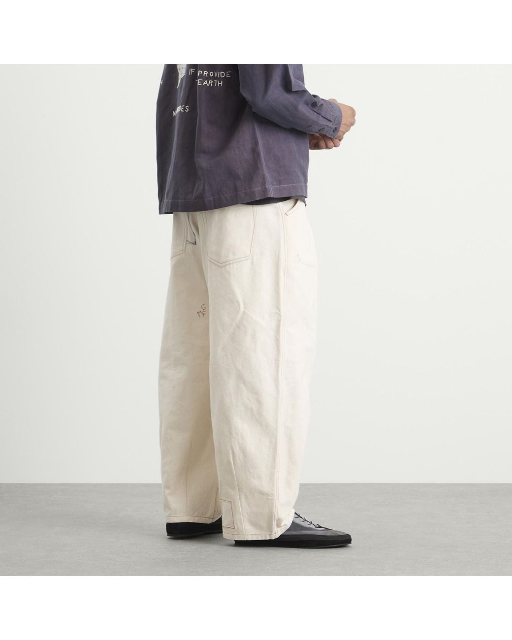 STORY mfg. Natural Hand Applique Lush Pants for men