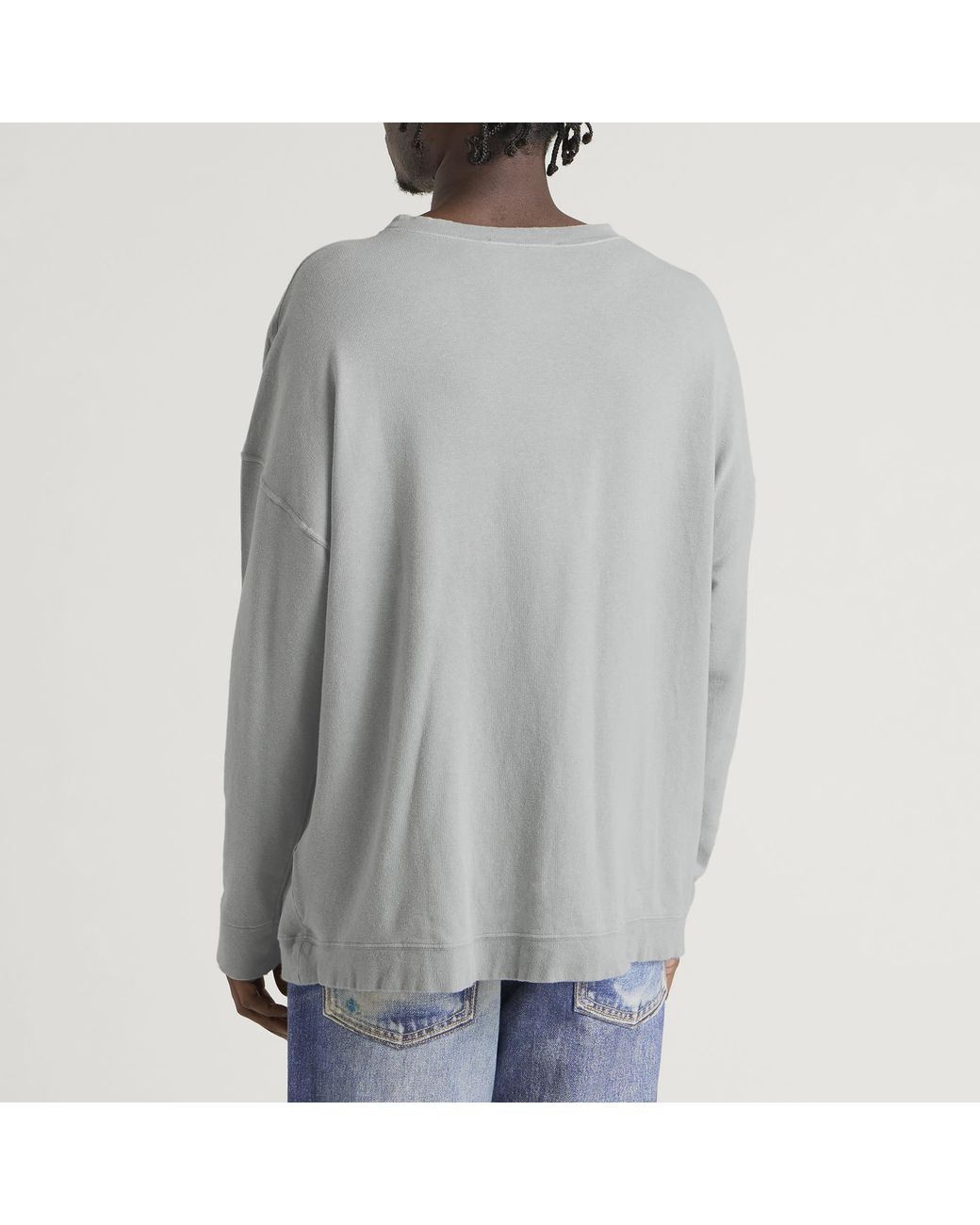 Our Legacy Gray Sunfaded Ash Rogue Loopback Slack Sweatshirt for men
