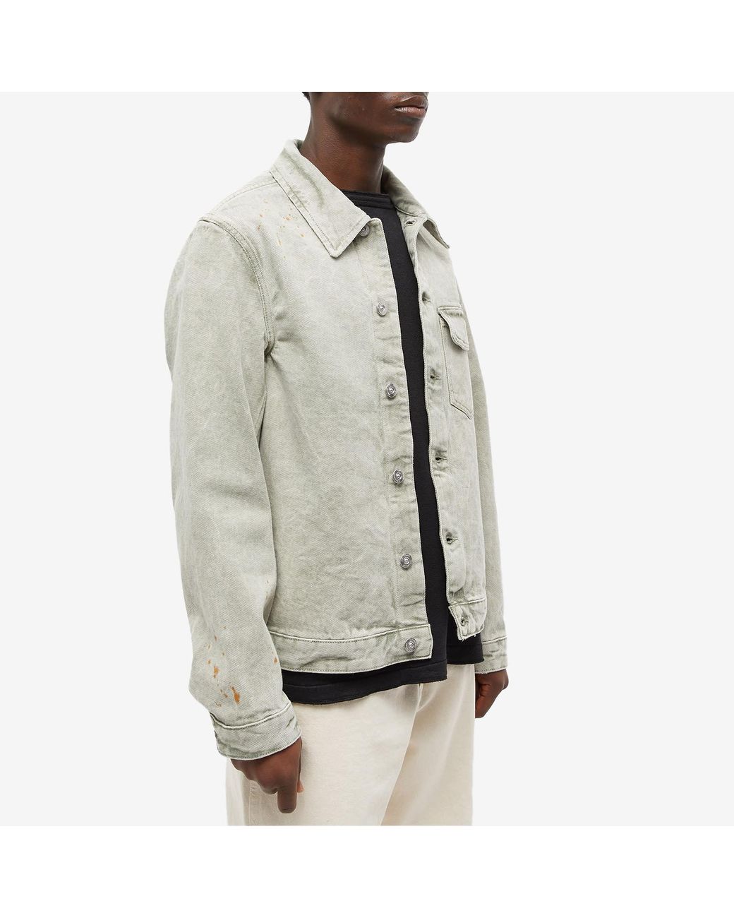 Our Legacy Rebirth Denim Jacket in Gray for Men | Lyst