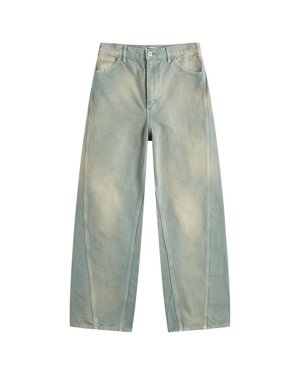 AURALEE Organic Cotton Duck Pants in Green | Lyst