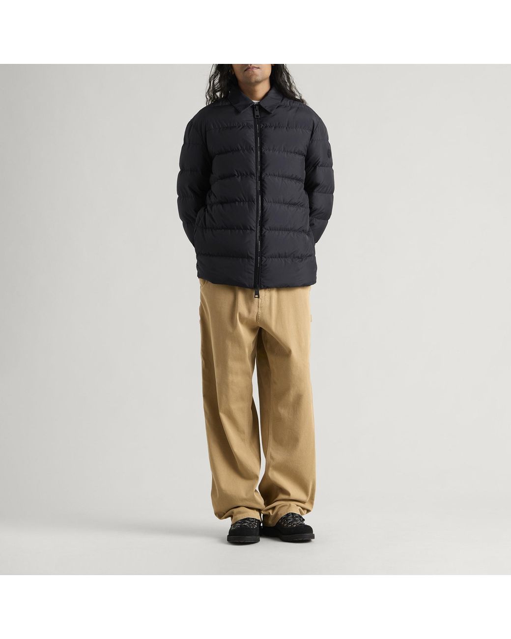 Moncler Blue Malghette Shirt Jacket for men