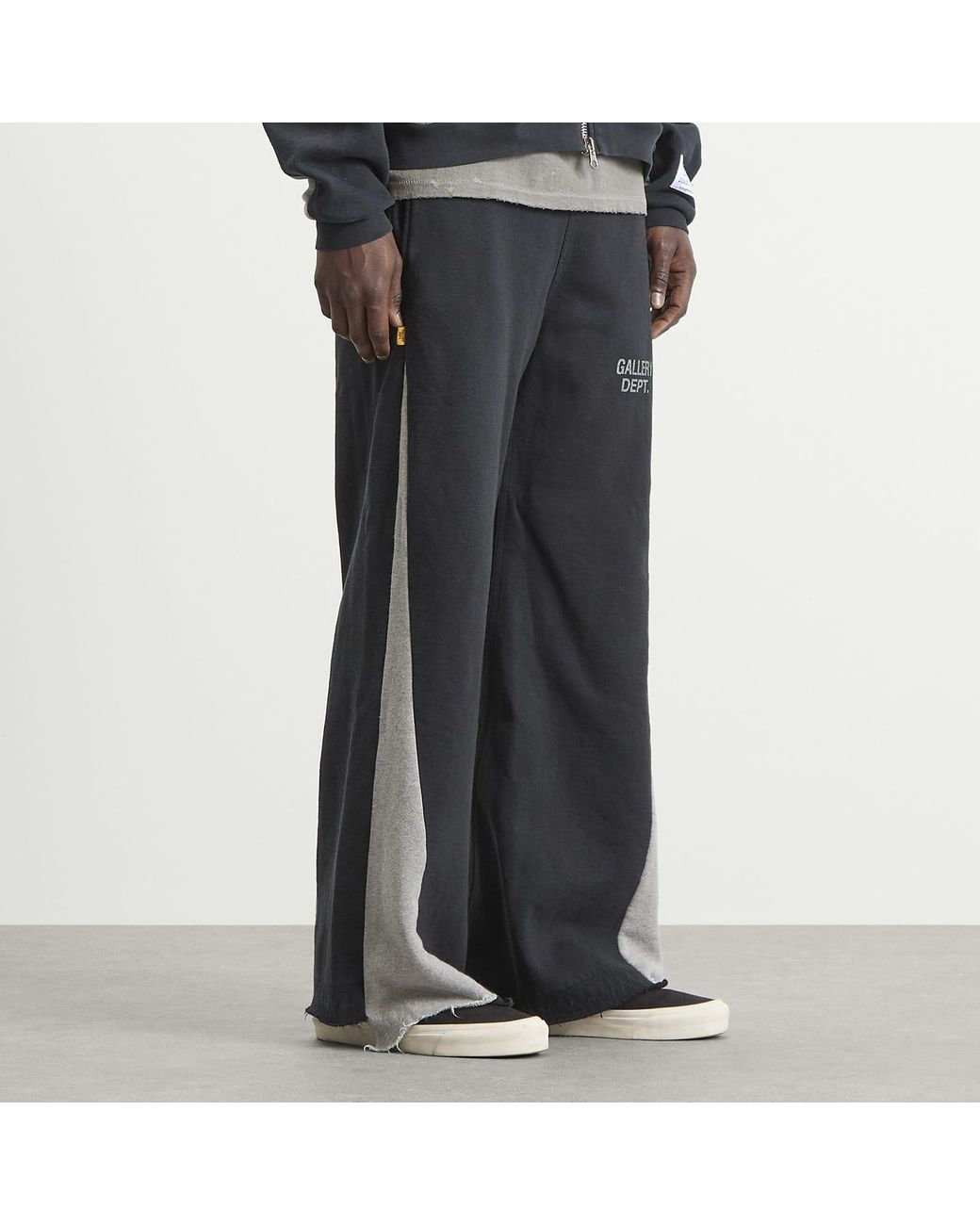GALLERY DEPT. Black Twisted Leg Flare Sweatpant for men