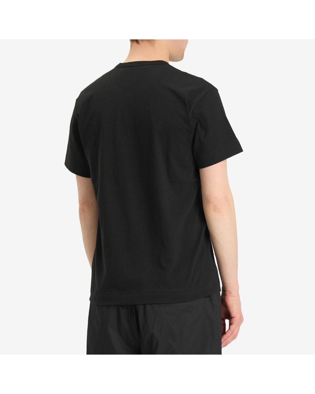 COMME DES GARÇONS PLAY Black Double Heart Logo T-shirt for men