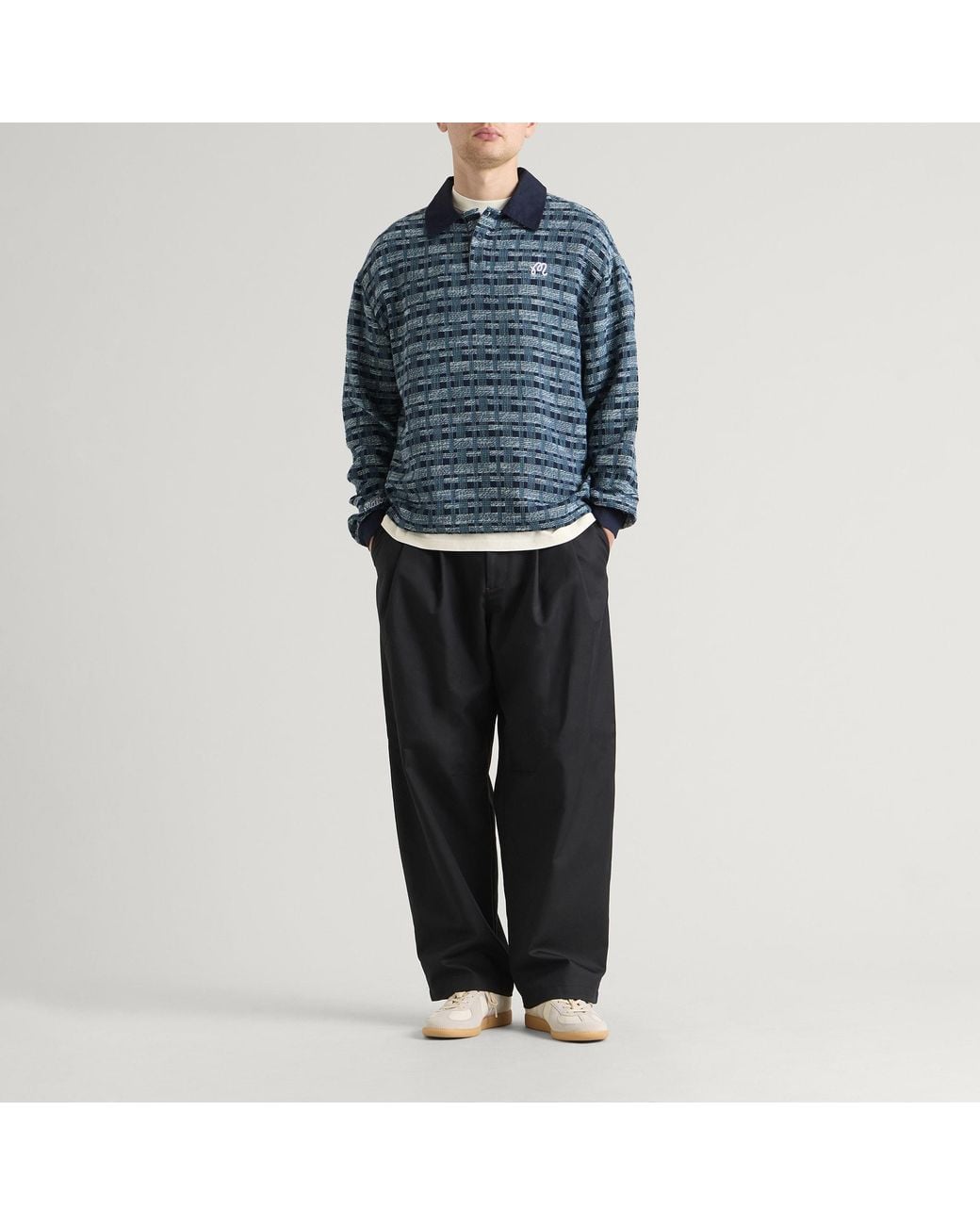 Malbon Blue Wabi Polo for men