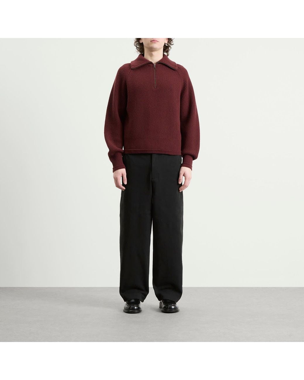 Entire studios Brown Blimp Quarter Zip for men