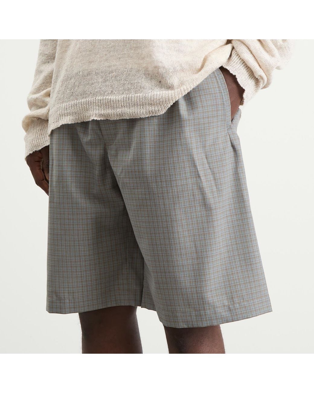 Our Legacy Gray Ponte Shorts for men