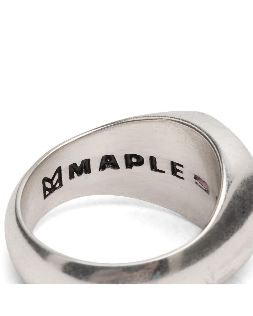 Maple Metallic Sherman Signet Ring for men