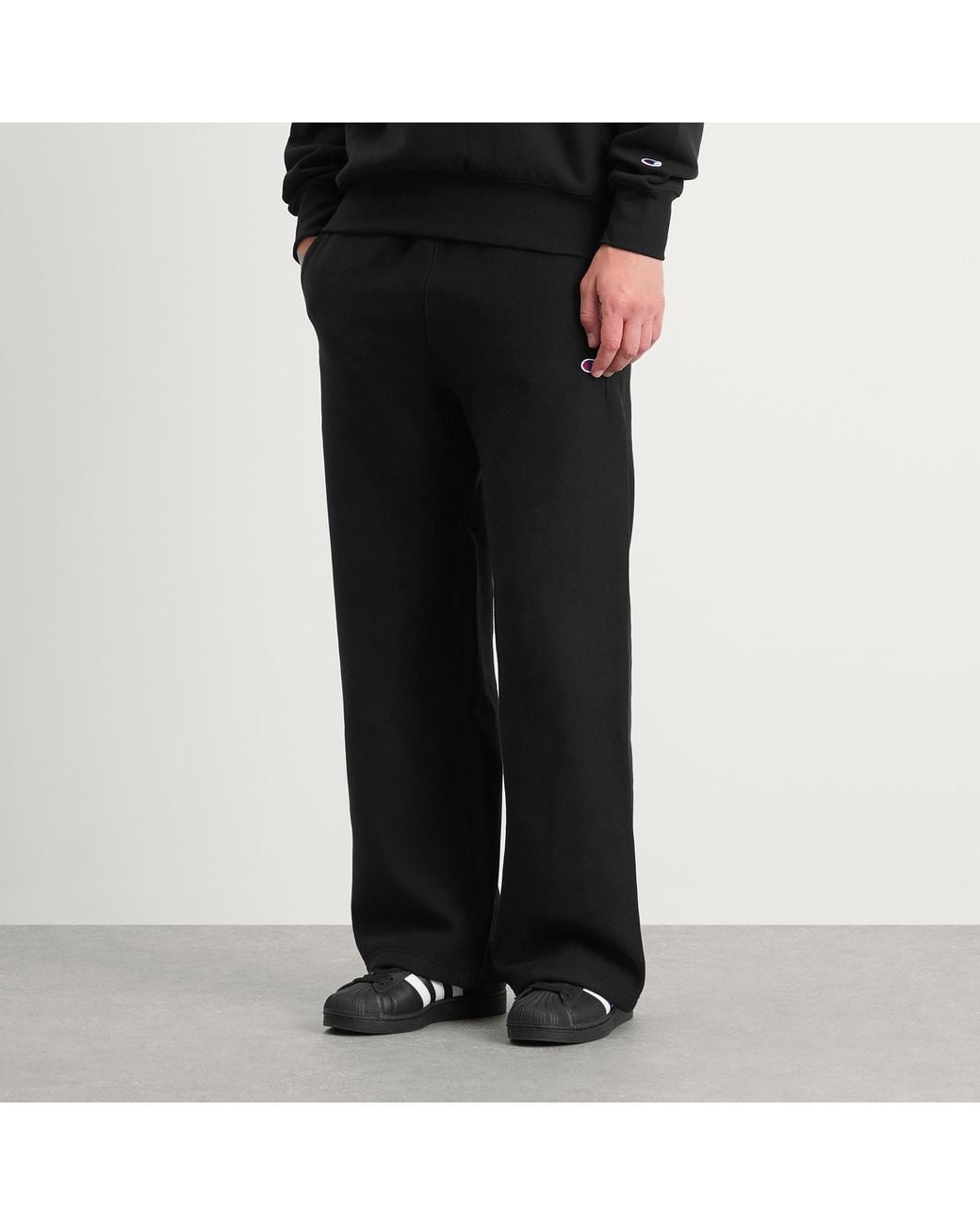 Champion Black Classic Straight Hem Sweat Pants for men